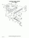 CONTROL PANEL PARTS Diagram and Parts List for GCAM2792TQ3  Whirlpool Washer