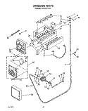 ICEMAKER Diagram and Parts List for KSSS48DWX02  KitchenAid Refrigerator