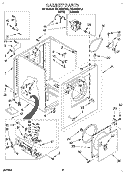 CABINET Diagram and Parts List for RGL4622BL2  Roper Dryer