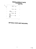 MISCELLANEOUS, OPTIONAL Diagram and Parts List for TAWX500LQ0  Estate Washer