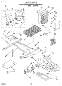 UNIT Diagram and Parts List for KSRC22DBWH01  KitchenAid Refrigerator