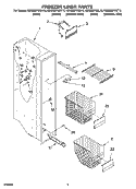 FREEZER LINER PARTS Diagram and Parts List for KSRD22FKBL15  KitchenAid Refrigerator