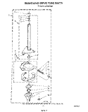 BRAKE AND DRIVE TUBE Diagram and Parts List for LA7000XSW1  Whirlpool Washer