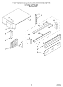 TOP GRILLE AND UNIT COVER Diagram and Parts List for KSSP36QJS00  KitchenAid Refrigerator