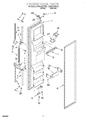 FREEZER DOOR Diagram and Parts List for RS22AQXFN01  Roper Refrigerator