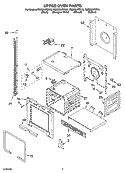UPPER OVEN PARTS Diagram and Parts List for RBD305PDS15  Whirlpool Wall Oven