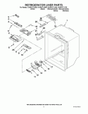 REFRIGERATOR LINER PARTS Diagram and Parts List for GX5FHTXVB00  Whirlpool Refrigerator