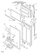 Part Location Diagram of 9791770 Whirlpool Cover - Almond