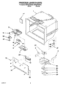FREEZER LINER PARTS Diagram and Parts List for GB2SHKXMQ00  Whirlpool Refrigerator