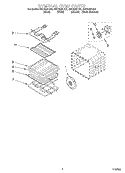INTERNAL OVEN Diagram and Parts List for GSC308PJS3  Whirlpool Microwave Oven Combo