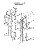 FREEZER DOOR Diagram and Parts List for ED22MMXRWR0  Whirlpool Refrigerator