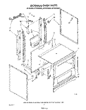 EXTERNAL OVEN Diagram and Parts List for SF310PSRW4  Whirlpool Range