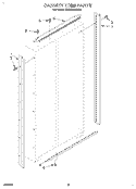 CABINET TRIM Diagram and Parts List for KSSS36MDX02  KitchenAid Refrigerator