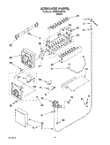 ICEMAKER Diagram and Parts List for 4YED5FHQKT00  Whirlpool Refrigerator