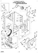 CABINET Diagram and Parts List for LGR4624DQ0  Whirlpool Dryer