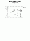 MISCELLANEOUS  PARTS, OPTIONAL PARTS (NOT INCLUDED) Diagram and Parts List for LTE5243DQ8  Whirlpool Washer Dryer Combo