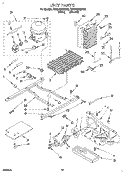 UNIT Diagram and Parts List for RS25AWXDW00  Roper Refrigerator