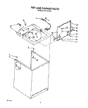 TOP AND CABINET, LIT/OPTIONAL Diagram and Parts List for AL4132VW1  Whirlpool Washer
