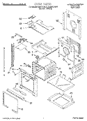 OVEN Diagram and Parts List for KEBI141DBL4  KitchenAid Wall Oven