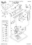 TOP AND CONSOLE, LIT/OPTIONAL Diagram and Parts List for LGR5848EQ6  Whirlpool Dryer