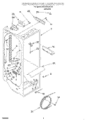 REFRIGERATOR LINER Diagram and Parts List for 4KSRS22QFA02  KitchenAid Refrigerator