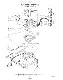 MACHINE BASE Diagram and Parts List for LA5320XTG0  Whirlpool Washer