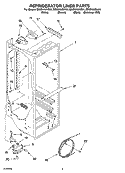 REFRIGERATOR LINER PARTS Diagram and Parts List for ED5SHAXNT01  Whirlpool Refrigerator