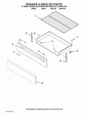 DRAWER & BROILER PARTS Diagram and Parts List for GFG461LVS3  Whirlpool Range