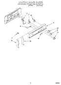 CONTROL PANEL Diagram and Parts List for FEP320YW2  Roper Range