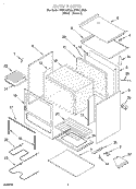 OVEN Diagram and Parts List for FEP210EN0  Roper Range