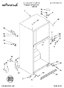 CABINET Diagram and Parts List for 7MET18GKDN00  Whirlpool Refrigerator