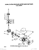 BRAKE, CLUTCH, GEARCASE, MOTOR AND PUMP Diagram and Parts List for LA5580XTG1  Whirlpool Washer