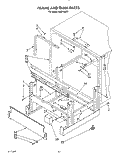 FRAME AND TANK Diagram and Parts List for KUDP220T1  KitchenAid Dishwasher