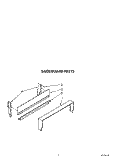 BACKGUARD Diagram and Parts List for SF3040SRW6  Whirlpool Range