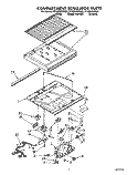COMPARTMENT SEPARATOR Diagram and Parts List for ET18DKXZW00  Whirlpool Refrigerator