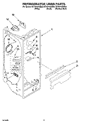 REFRIGERATOR LINER PARTS Diagram and Parts List for GC1SHAXMB00  Whirlpool Refrigerator