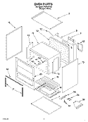 OVEN Diagram and Parts List for FGP245KQ0  Roper Range
