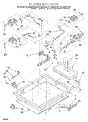 BURNER BOX Diagram and Parts List for KGCG260SAL5  KitchenAid Cooktop