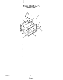 OVEN DOOR Diagram and Parts List for F7108^0  Whirlpool Range