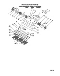SECTION Diagram and Parts List for KICU265HWH0  KitchenAid Range Hood