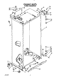 CABINET Diagram and Parts List for KSSS42DWW00  KitchenAid Refrigerator