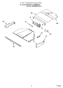 TOP VENTING, OPTIONAL Diagram and Parts List for RBS245PDB1  Whirlpool Wall Oven