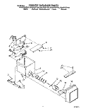 FREEZER INTERIOR Diagram and Parts List for ED22DWXTG04  Whirlpool Refrigerator
