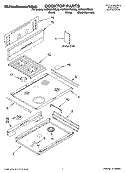 COOKTOP PARTS Diagram and Parts List for KGRI801PBL00  KitchenAid Range