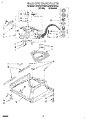 MACHINE BASE Diagram and Parts List for KAWE470BAL0  KitchenAid Washer