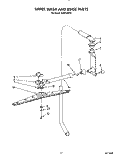 UPPER WASH AND RINSE Diagram and Parts List for KUDC220T2  KitchenAid Dishwasher