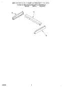 MICROWAVE COMPARTMENT Diagram and Parts List for RMC305PDQ4  Whirlpool Microwave Oven Combo