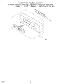 CONTROL PANEL, LITERATURE Diagram and Parts List for KEMS377DAL6  KitchenAid Microwave Oven Combo