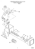 FREEZER INTERIOR Diagram and Parts List for 7RS22AWXEW00  Whirlpool Refrigerator