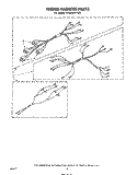 WIRING HARNESS Diagram and Parts List for RF3020XPW0  Whirlpool Range